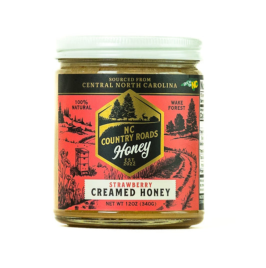 Organic Strawberry Creamed Honey